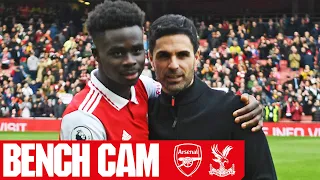 BENCH CAM | Arsenal vs Crystal Palace (4-1) | The goals, actions, reactions and more