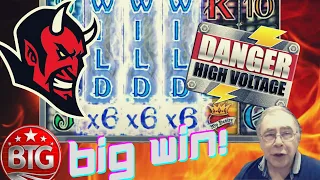 Danger High Voltage BIG win! - My First Ever x6 x6 x6!