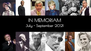 In Memoriam 2021 July - September