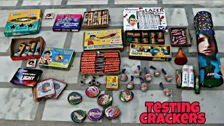 Diwali crackers Testing 2019! crackers stash/ all different types of firework