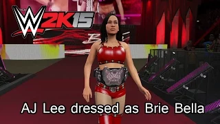 WWE 2K15 (PS4) AJ Lee Dressed As Brie Bella