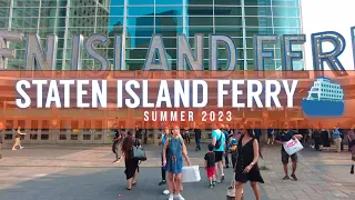 NEW YORK CITY 🗽 | Staten Island Ferry, Manhattan to Staten Island, Part 1 [4K]
