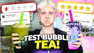 NAJGORZEJ VS NAJLEPIEJ OCENIANE BUBBLE TEA 😱🤢 | Dominik Rupiński