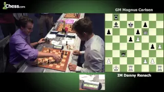 Daniel Rensch (2 minutes) vs  Magnus Carlsen (1 minute) | Game 1