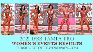 2021 IFBB Tampa Pro Women's Results: Bikini Wellness Fitness Figure Women's Physique & Bodybuilding