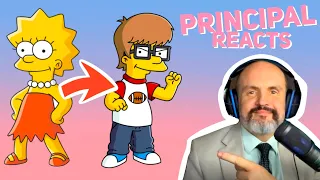 High School Principal Reacts - "Girls Just Want to Have Sums" - The Simpsons S17E19 Reaction Video