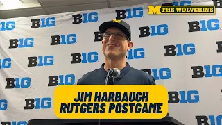 Jim Harbaugh Press Conference: Rutgers Postgame | Michigan Football Wins 52-17 | #GoBlue Wolverines