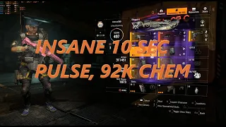 Division 2 Insane 10 Sec Pulse Build With 92K Chem healing