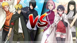 Hokage Naruto Sasuke & Boruto VS Sakura Hinata & Sarada [1P VS COM] Naruto Storm 4 Road to Boruto
