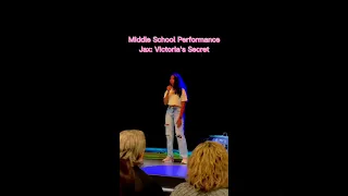 Perfoming Jax Victoria's Secret On Stage At Middle School Talent Show!