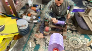 I stuffed a Colour thread in my spool🦅 | Kite Flying Thread | Kite Cutting |