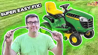 How To Replace The Mower Belt on a John Deere Riding Mower | Belt Replacement John Deere E120