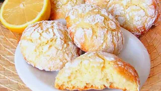 Melt in your mouth - Soft Lemon Cookies  /  BISCOTTI  AL LIMONE fatti in casa