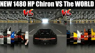 GRAN TURISMO 7 | 1480HP BUGATTI CHIRON VS THE WORLD | 2000 METER DRAG RACE BATTLE |