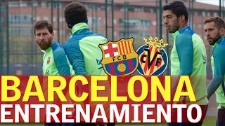 Barcelona - Villarreal | Entrenamiento completo del Barça | Diario AS