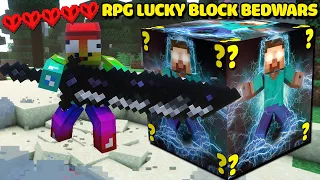 MINI GAME : RPG LUCKY BLOCK BEDWARS ** NOOB CÓ THANH KIẾM VIP CHIẾN ĐẤU NHƯ TRONG PHIM MINECRAFT ??