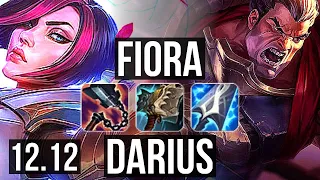 FIORA vs DARIUS (TOP) | 7 solo kills, 1.6M mastery, 700+ games | NA Diamond | 12.12