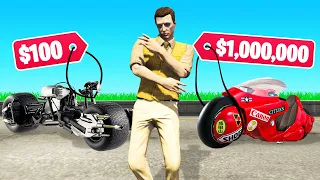 $100 VS $1000000 MODDED BIKES In GTA 5 RP!