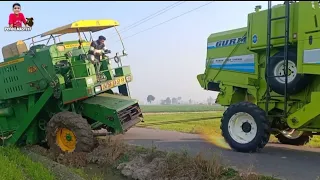 Combine Harvester Stuck in Deep Mud | Pulling by Gurm 962 4×4