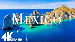 FLYING OVER MEXICO (4K UHD) - Amazing Beautiful Nature Scenery with Relaxing Music - TV 4K UHD