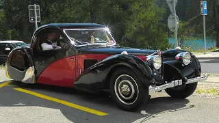 12.000.000 $ Bugatti Type 57S Atalante | Start Up + Driving | St. Moritz