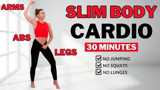 🔥Burn Arm + Leg + Belly Fat🔥30 Min Aerobics Workout🔥All Standing🔥No Squats/ No Lunges🔥No Repeat🔥