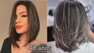 CORTES de PELO para MUJERES de 40 AÑOS y MÁS / CORTES ELEGANTES para DAMAS DE 40+45 AÑOS