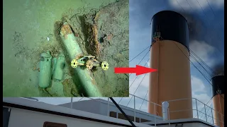 Дымовые трубы Титаника на дне
