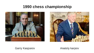 Garry Kasparov VS Anatoly Karpov  World Championship chess Match 1990.