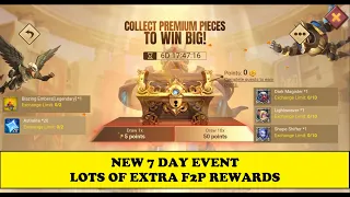 Lords Mobile - PREMIUM PIECES - New event with interesting F2P rewards