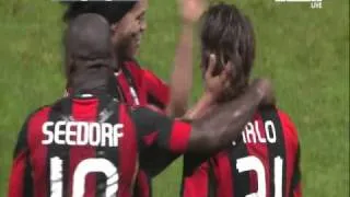 Andrea Pirlo Amazing Goal - AC Milan vs Parma 1-0 - 02/10 HD