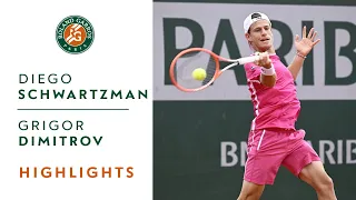 Diego Schwartzman vs Grigor Dimitrov - Round 3 Highlights I Roland-Garros 2022