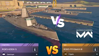 ROKS KDDX-S Vs ROKS FFX Batch III | Modern Warships