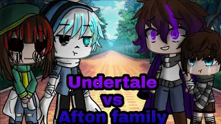 Afton family vs Undertale singing battle ||  Gacha club || 🇮🇹/🇬🇧