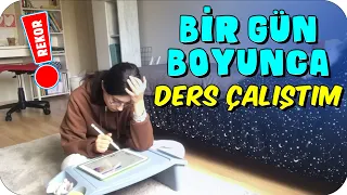 Bir Gün Boyunca Ders Çalıştım  | LGS Öğrencisinden Rekor Denemesi 🏁