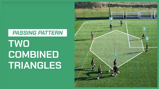 Passing Pattern In Two Combined Triangles | Soccer Coaching Drill
