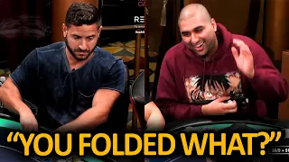 Players Lose Their Minds After He Makes This Fold... @HustlerCasinoLive