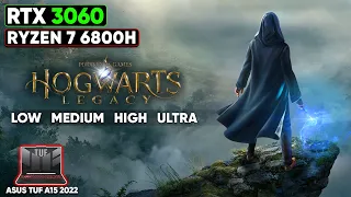 Hogwarts Legacy | Asus TUF A15 2022 | RTX 3060 Laptop + Ryzen 7 6800H | 1440p All Settings Tested