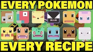 COMPLETE Pokemon Quest Recipe Guide! How To Get Every Pokemon In Pokemon Quest