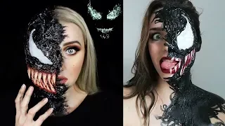 New Halloween Makeup Tutorials 2018 - VENOM 👽!!! Special Effects Makeup Transformations