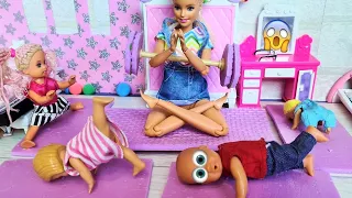 NEW BABYSITTER JOB RULES! The most terrible day of Katya and Max funny family funny dolls Darinelka