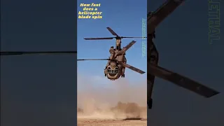 How fast does a helicopter blade spin? #aircraft #helicopter #aviation #fighterjet