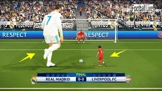 PES 2018 | GIANT players Real Madrid vs TINY players Liverpool | Penalty Shootout | Final UCL