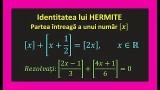 Identitatea lui Hermite partea intreaga clasa 9 exercitii Pregatire Bac(Invata Matematica Usor)