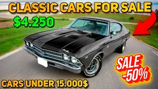 20 Impressive Classic Cars Under $10,000 Available on Craigslist Marketplace! Cool Cheap Cars!