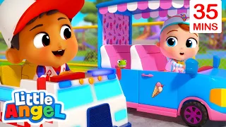 Toy Car Race + 35 Minutes of More Little Angel Kids Songs & Nursery Rhymes