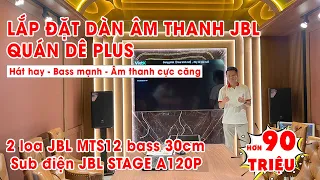 Thi Công Lắp đặt Âm Thanh phòng Karaoke Cho Nhà Hàng Dê tại Hà Nội, hơn 90tr, Loa JBL MTS12 Cực Hay