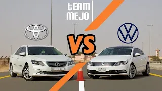 فولكسواجن سي سي ضد تويوتا اوريون | Volkswagen CC V6 VS Toyota Aurion V6