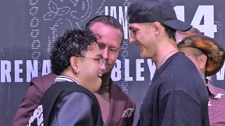 KO GUARANTEED! SALT PAPI SIZES UP JOSH BRUECKNER in face-off • Misfits & DAZN Boxing