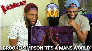 The Voice 2017 Brooke Simpson - The Playoffs: "It's a Man's Man's Man's World" (REACTION)